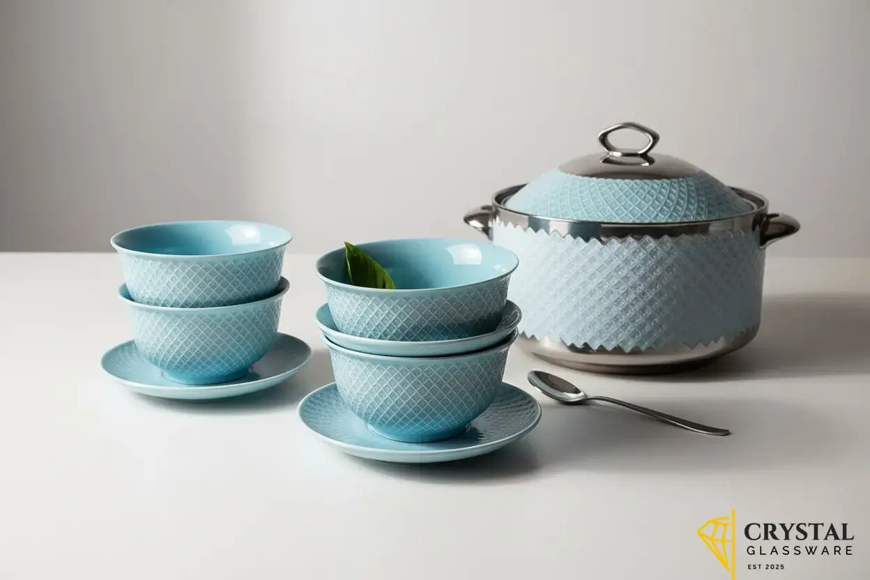 Porecaline Ware Soup Set/6 Person serving set